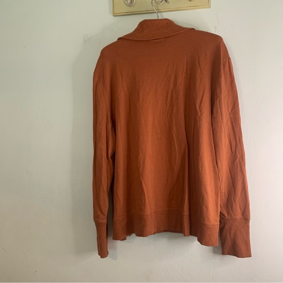Amazon Essentials Sweater  Cowl Neck Orange Womens Sz XL Long Sleeve Turtleneck - Picture 12 of 13